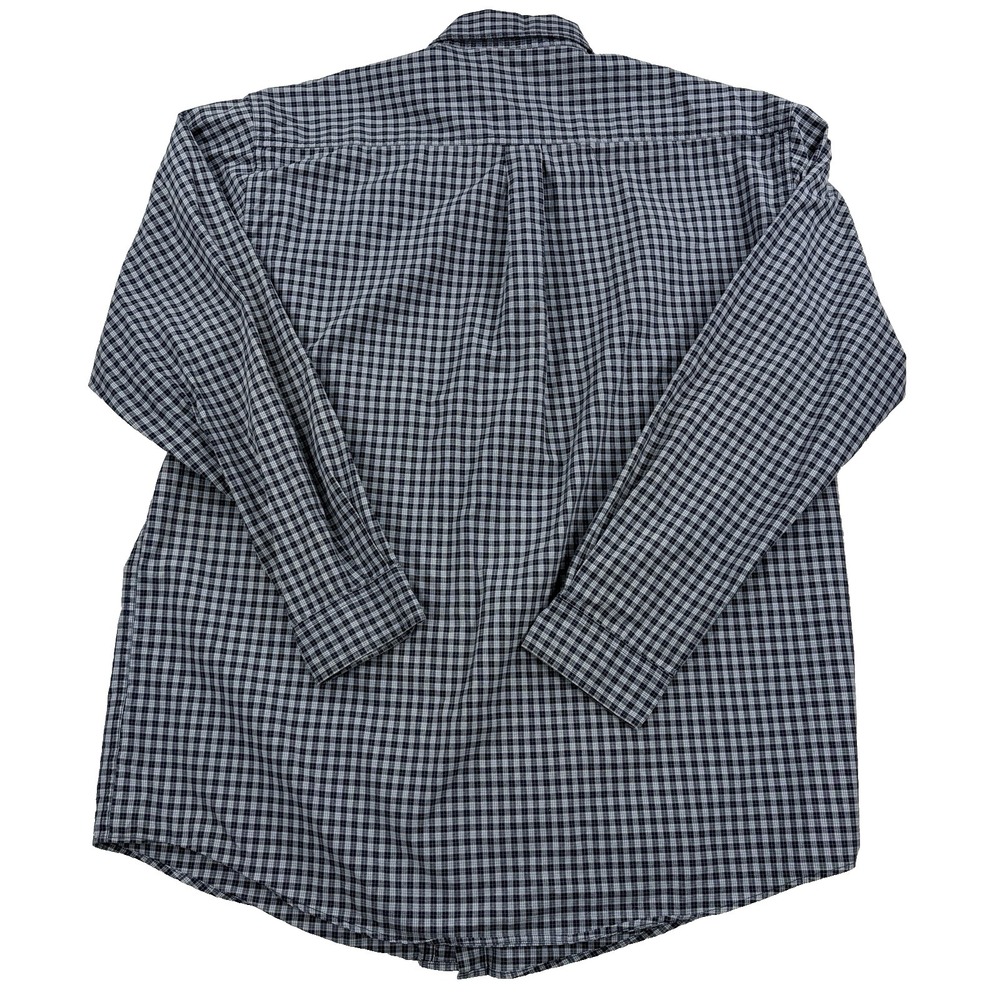 VTG Mens Carhartt Long Sleeve Button Up Shirt Blue Plaid Size XL Workwear - Picture 5 of 6